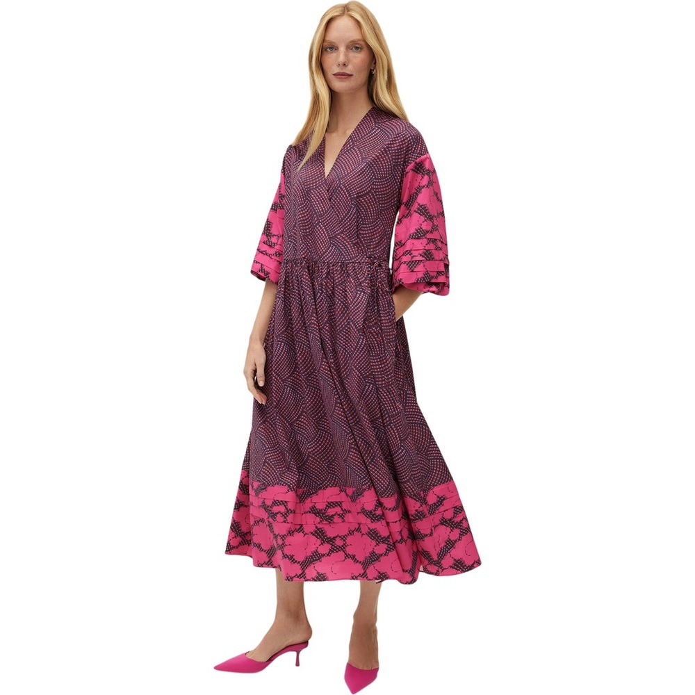 NWT RHODE Constrance Dress, Woven Geo Pink Red Size XS/S Extra Small/Small Boho - Picture 4 of 11